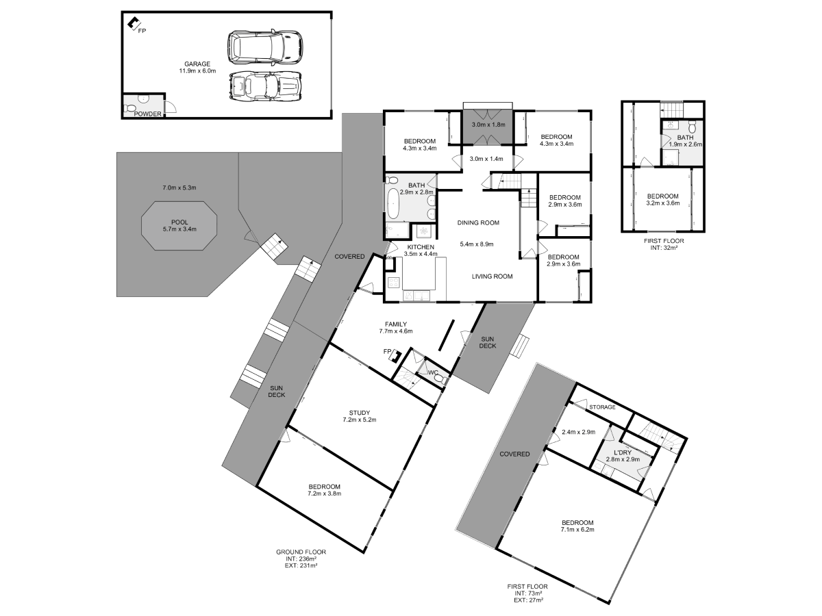 black and white floorplan example in carousel 05