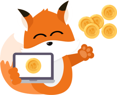 Floxie mascot illustration representing Floorplanner subscription credits