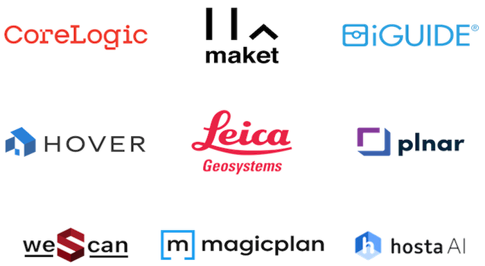 Screenshots illustrating the Floorplanner platform utilizing the FML format