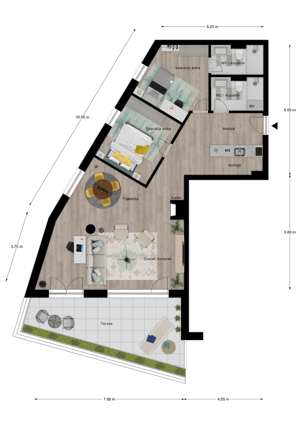full color floorplan example in carousel 05