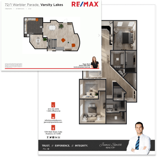 A screenshot of Remax using Floorplanner