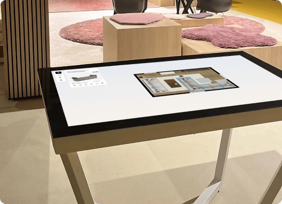 a photo of the kiosk sytem