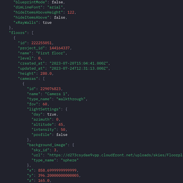 Collection of images demonstrating Floorplanner Markup Language (FML) applications
