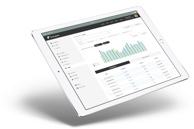 Screenshot example of user management and reports in Floorplanner Team