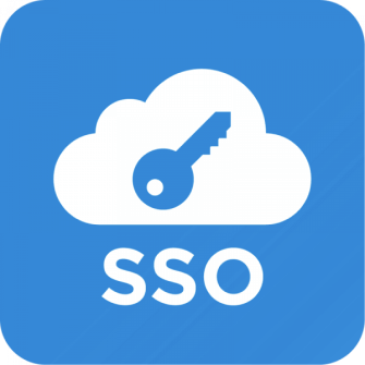 Illustration representing Single Sign-On (SSO) integration icon for Enterprise