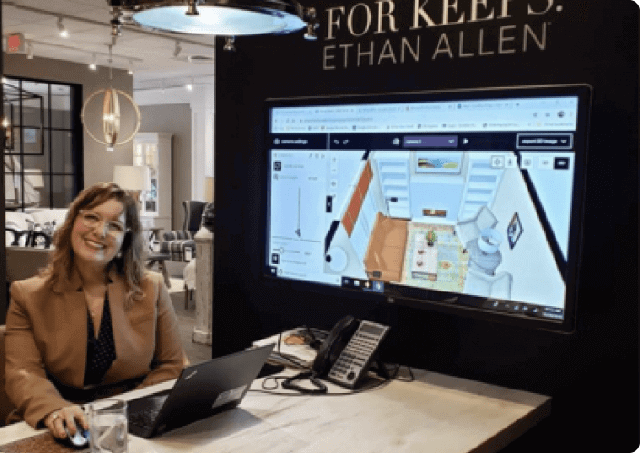 Example of Floorplanner being used by a retail partner like Ethan Allen